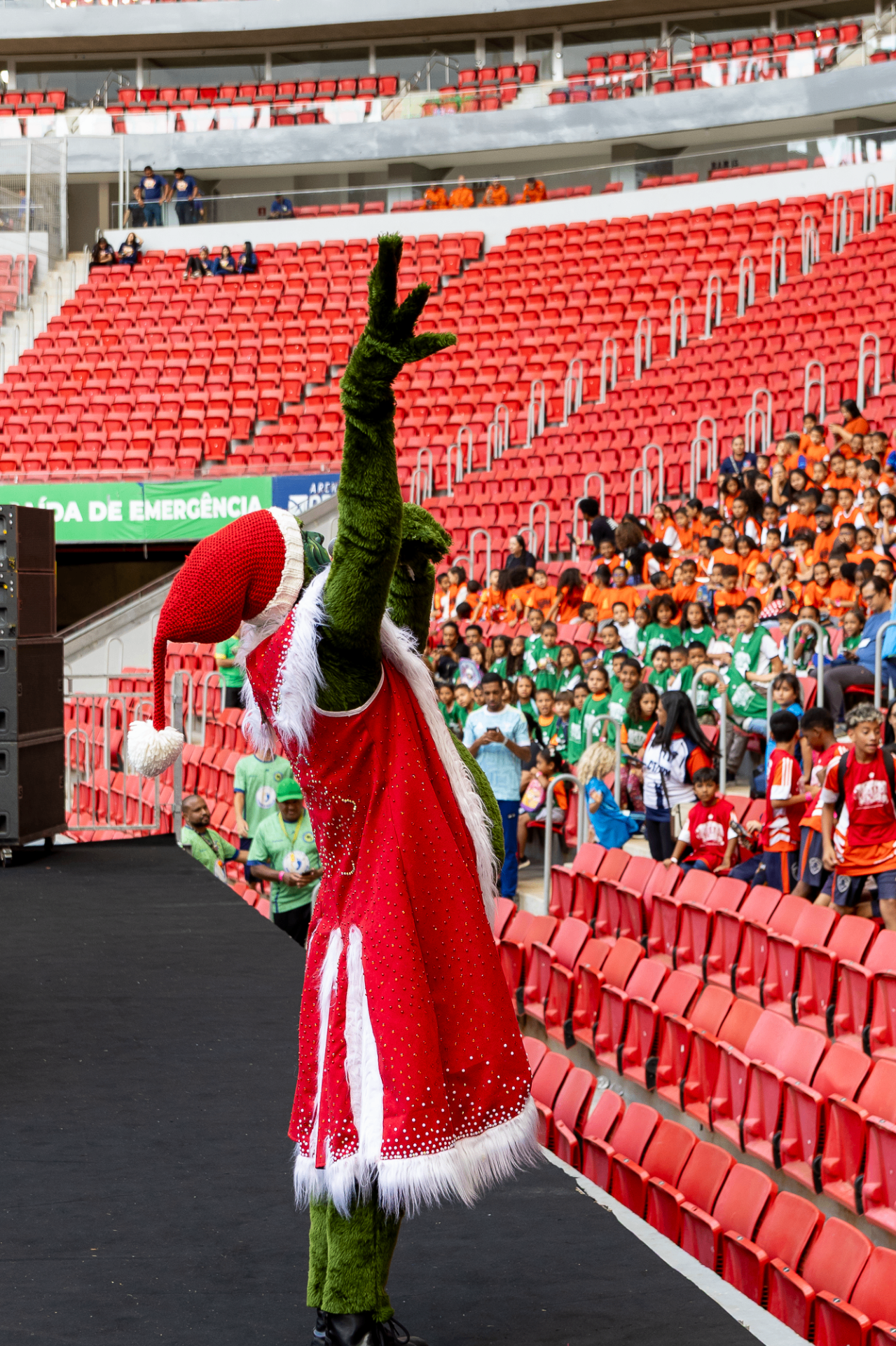 Encontro inesquecível no estádio