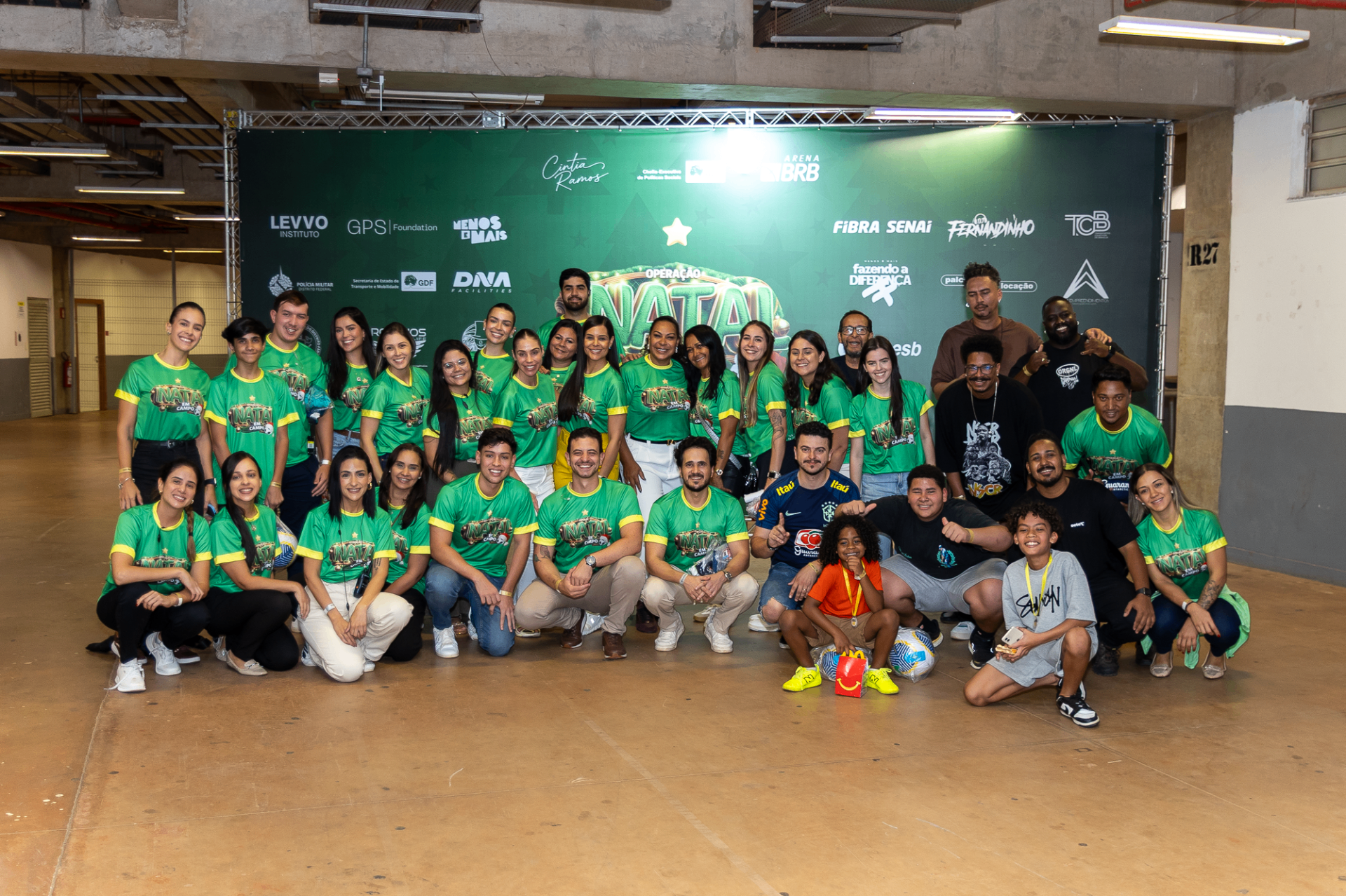Time unido por trás da operação